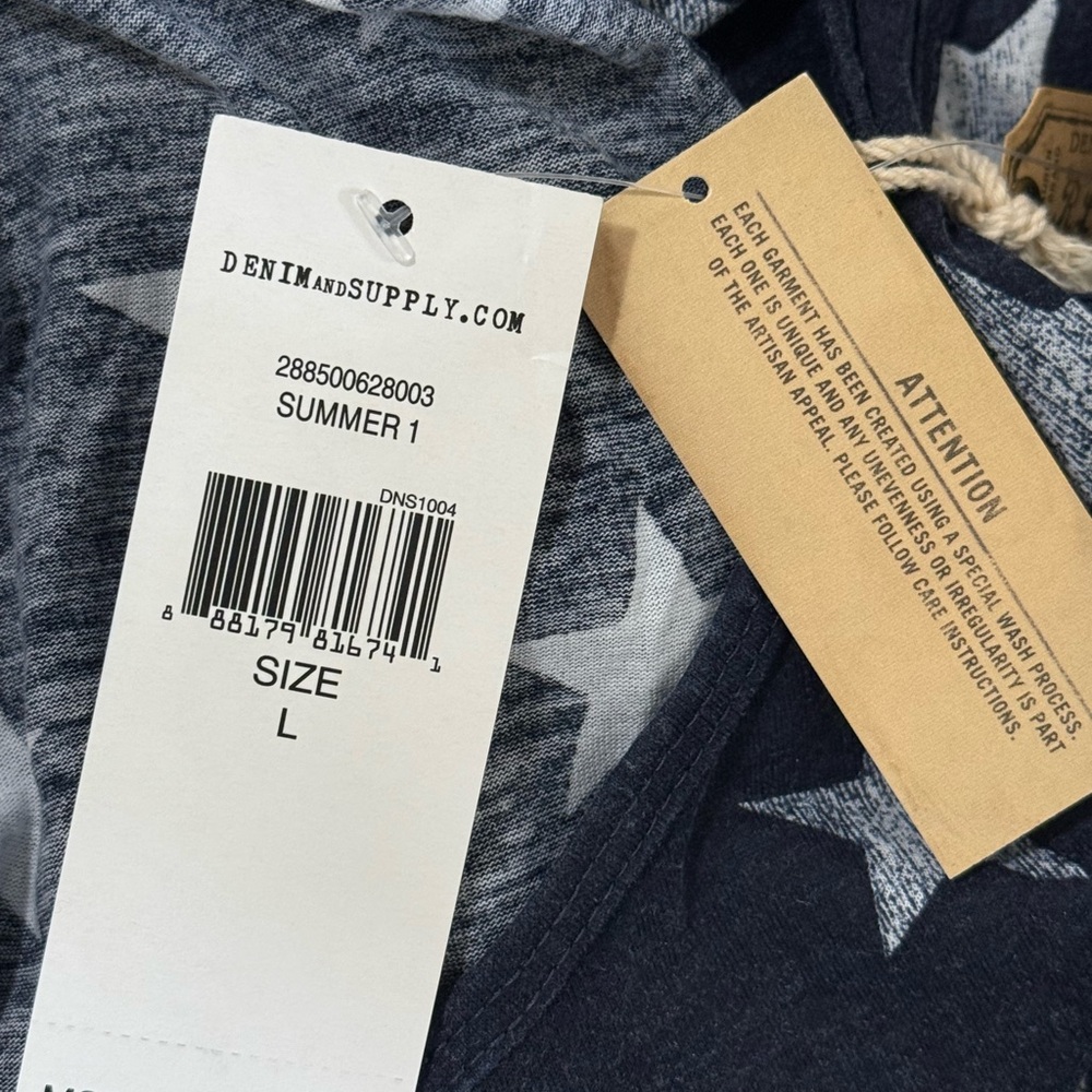Ralph Lauren Denim & Supply Navy Star Maxi Dress, Large - Picture 4 of 4